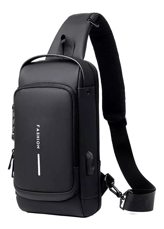 Mochila Anti-Furto com Senha USB Slim Bag